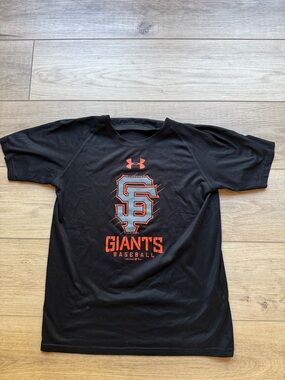 Under Armour Black & Orange San Francisco Giants Short Sleeve Tee